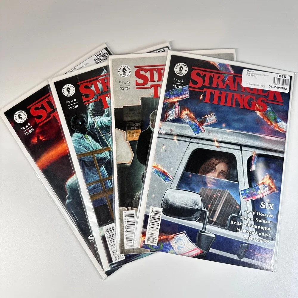 Stranger Things SIX  PREQUEL Comic Books Dark Horse #1 #2 #3 #4  Aleksi Briclot